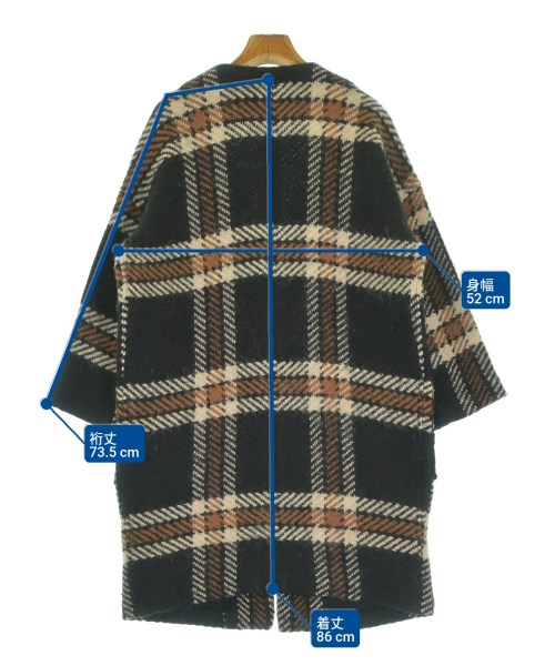 john branigan（ジョンブラニガン）チェスターコート 黒 サイズ:F レディース/2200654631089