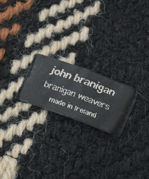 john branigan（ジョンブラニガン）マフラー 黒 サイズ:- レディース/2200724572267