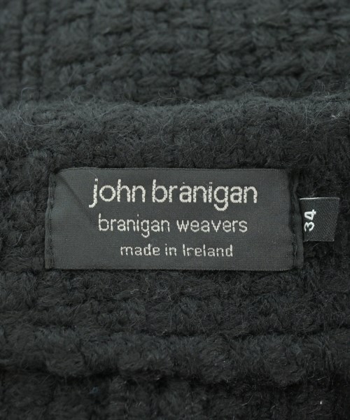 john branigan（ジョンブラニガン）ノーカラージャケット 黒 サイズ:34(XS位) レディース/2200680751096