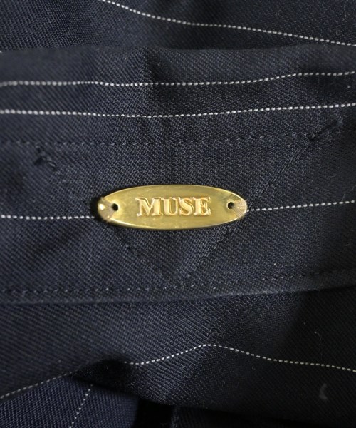 MUSE de Deuxieme Classe（ミューズドゥドゥーズィーエムクラス）カジュアルシャツ 紺 サイズ:F レディース/2200621778014