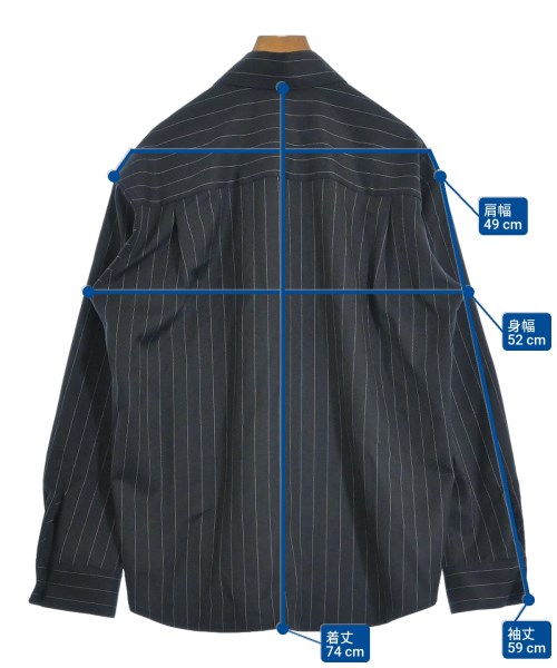 MUSE de Deuxieme Classe（ミューズドゥドゥーズィーエムクラス）カジュアルシャツ 紺 サイズ:F レディース/2200621778014