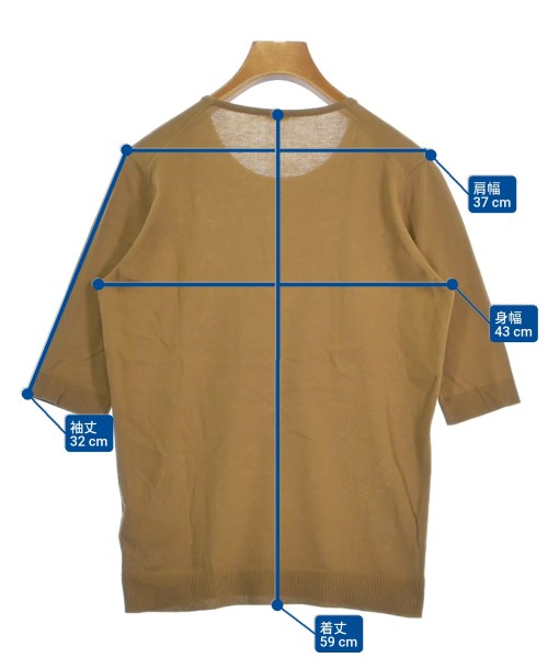 MUSE de Deuxieme Classe（ミューズドゥドゥーズィーエムクラス）ニット・セーター 茶 サイズ:36(S位) レディース/2200630476048