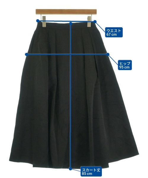 MUSE de Deuxieme Classe（ミューズドゥドゥーズィーエムクラス）ロング・マキシ丈スカート 黒 サイズ:38(M位) レディース/2200630087022