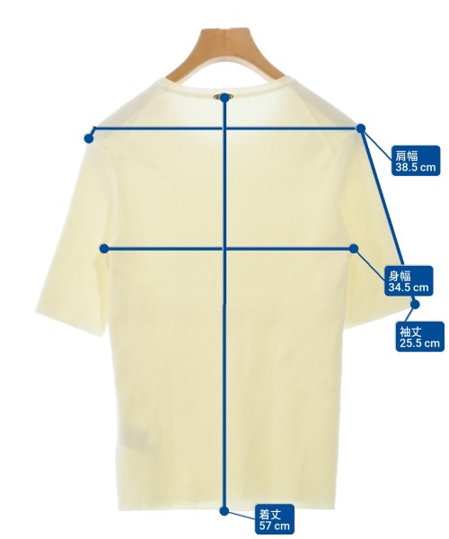 MUSE de Deuxieme Classe（ミューズドゥドゥーズィーエムクラス）ニット・セーター 白 サイズ:-(S位) レディース/2200625142057