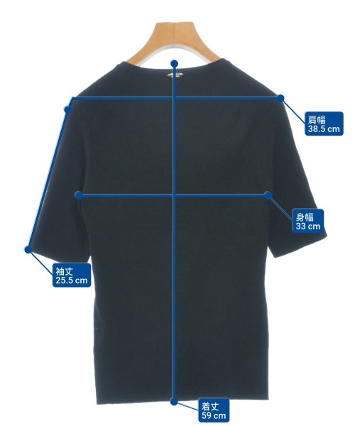 MUSE de Deuxieme Classe（ミューズドゥドゥーズィーエムクラス）ニット・セーター 黒 サイズ:-(S位) レディース/2200625142064