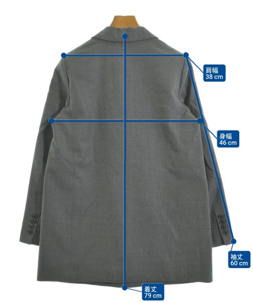 MUSE de Deuxieme Classe（ミューズドゥドゥーズィーエムクラス）テーラードジャケット グレー サイズ:-(M位) レディース/2200635158048