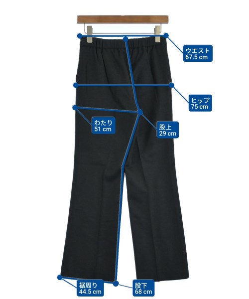 MUSE de Deuxieme Classe（ミューズドゥドゥーズィーエムクラス）スラックス 黒 サイズ:36(S位) レディース/2200635158444