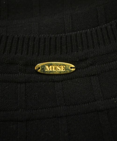 MUSE de Deuxieme Classe（ミューズドゥドゥーズィーエムクラス）ニット・セーター 黒 サイズ:F レディース/2200644211062
