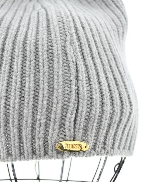 MUSE de Deuxieme Classe（ミューズドゥドゥーズィーエムクラス）ニットキャップ・ビーニー グレー サイズ:- レディース/2200616067062