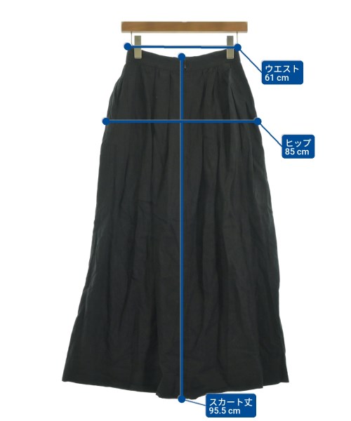 MUSE de Deuxieme Classe（ミューズドゥドゥーズィーエムクラス）ロング・マキシ丈スカート 黒 サイズ:-(S位) レディース/2200627380136