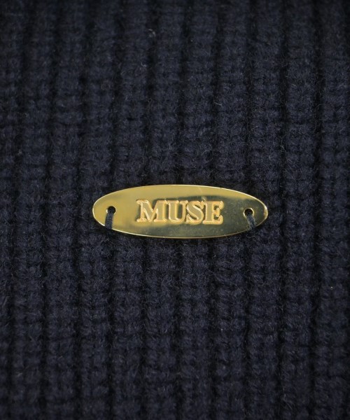 MUSE de Deuxieme Classe（ミューズドゥドゥーズィーエムクラス）ニット・セーター 紺 サイズ:F レディース/2200627383014