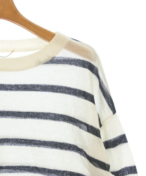 MUSE de Deuxieme Classe（ミューズドゥドゥーズィーエムクラス）ニット・セーター 白 サイズ:F レディース/2200616913017