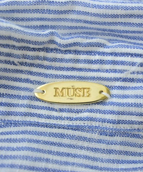 MUSE de Deuxieme Classe（ミューズドゥドゥーズィーエムクラス）カジュアルシャツ 青 サイズ:-(XL位) レディース/2200602100100
