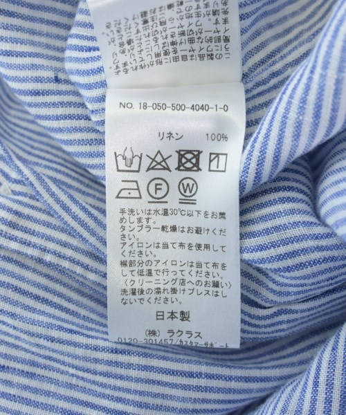 MUSE de Deuxieme Classe（ミューズドゥドゥーズィーエムクラス）カジュアルシャツ 青 サイズ:-(XL位) レディース/2200602100100