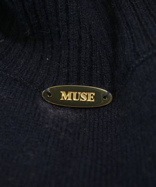MUSE de Deuxieme Classe（ミューズドゥドゥーズィーエムクラス）ニット・セーター 紺 サイズ:F レディース/2200616910030