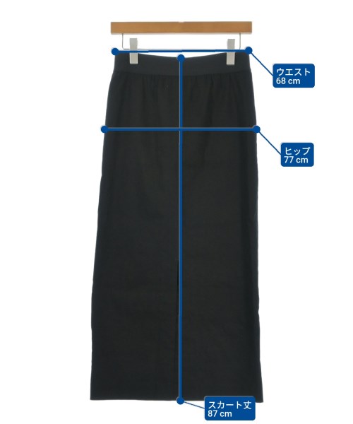 MUSE de Deuxieme Classe（ミューズドゥドゥーズィーエムクラス）ロング・マキシ丈スカート 黒 サイズ:38(M位) レディース/2200629868038