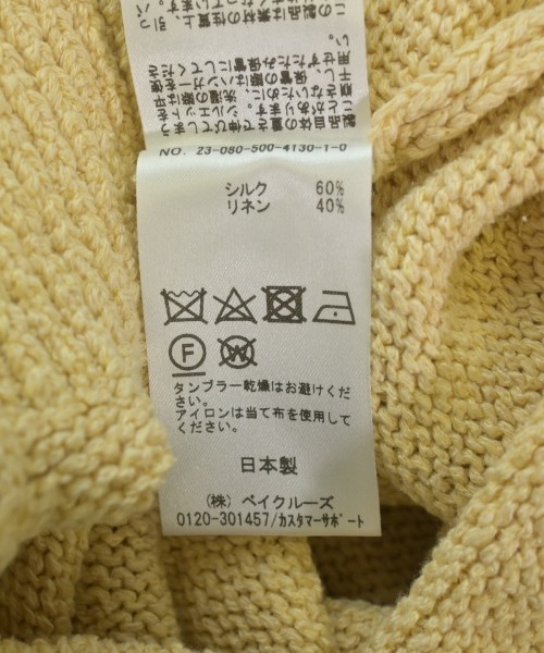 MUSE de Deuxieme Classe（ミューズドゥドゥーズィーエムクラス）ニット・セーター 黄 サイズ:F レディース/2200631356011