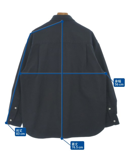 MUSE de Deuxieme Classe（ミューズドゥドゥーズィーエムクラス）カジュアルシャツ 紺 サイズ:F レディース/2200631687023