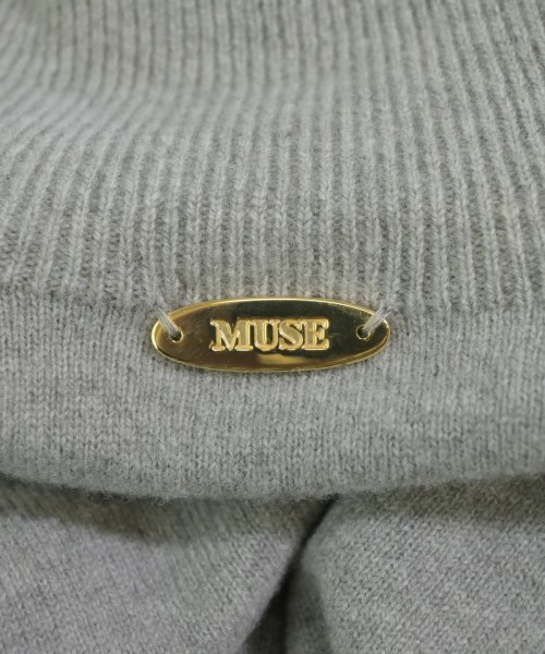 MUSE de Deuxieme Classe（ミューズドゥドゥーズィーエムクラス）ニット・セーター グレー サイズ:F レディース/2200618327065