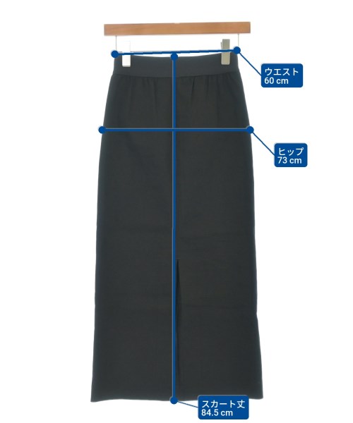 MUSE de Deuxieme Classe（ミューズドゥドゥーズィーエムクラス）ロング・マキシ丈スカート 黒 サイズ:36(S位) レディース/2200629999015