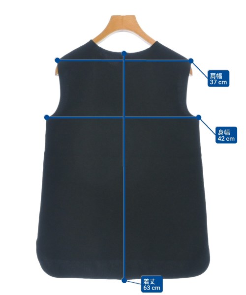 MUSE de Deuxieme Classe（ミューズドゥドゥーズィーエムクラス）ベスト 黒 サイズ:-(L位) レディース/2200617270089