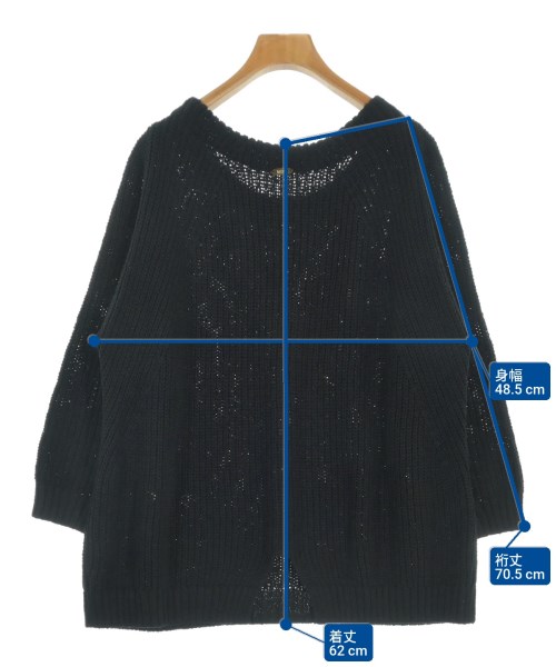 MUSE de Deuxieme Classe（ミューズドゥドゥーズィーエムクラス）ニット・セーター 黒 サイズ:-(M位) レディース/2200634185076
