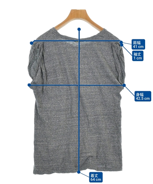 MUSE de Deuxieme Classe（ミューズドゥドゥーズィーエムクラス）Tシャツ・カットソー グレー サイズ:-(M位) レディース/2200613156059