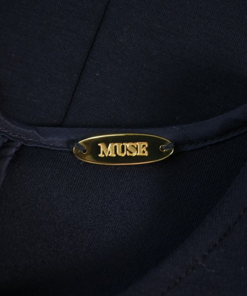 MUSE de Deuxieme Classe（ミューズドゥドゥーズィーエムクラス）ブラウス 紺 サイズ:-(L位) レディース/2200579110089