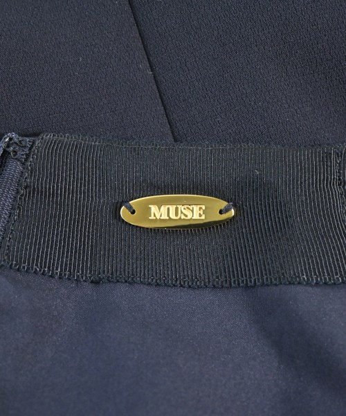 MUSE de Deuxieme Classe（ミューズドゥドゥーズィーエムクラス）ロング・マキシ丈スカート 紺 サイズ:36(S位) レディース/2200616693032