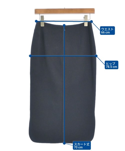 MUSE de Deuxieme Classe（ミューズドゥドゥーズィーエムクラス）ロング・マキシ丈スカート 紺 サイズ:36(S位) レディース/2200616693032