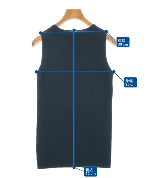 MUSE de Deuxieme Classe（ミューズドゥドゥーズィーエムクラス）ニット・セーター 紺 サイズ:-(M位) レディース/2200616765180