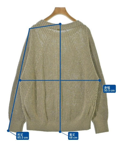 MUSE de Deuxieme Classe（ミューズドゥドゥーズィーエムクラス）ニット・セーター ベージュ サイズ:F レディース/2200673346087