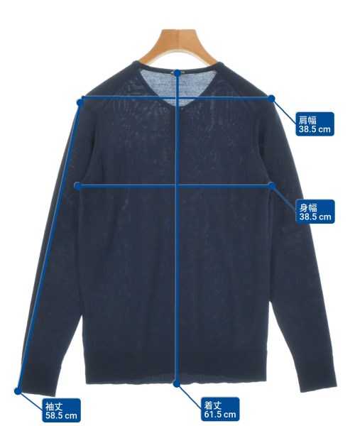 MUSE de Deuxieme Classe（ミューズドゥドゥーズィーエムクラス）カーディガン 紺 サイズ:36(S位) レディース/2200670118151