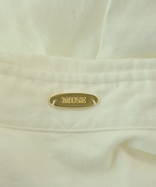 MUSE de Deuxieme Classe（ミューズドゥドゥーズィーエムクラス）カジュアルシャツ 白 サイズ:F レディース/2200676354010