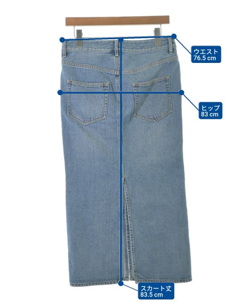 MUSE de Deuxieme Classe（ミューズドゥドゥーズィーエムクラス）ロング・マキシ丈スカート 青 サイズ:36(S位) レディース/2200673455109