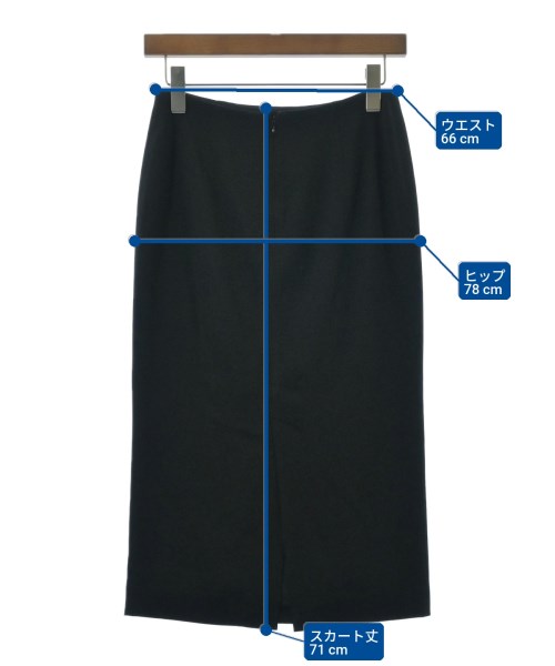 MUSE de Deuxieme Classe（ミューズドゥドゥーズィーエムクラス）ロング・マキシ丈スカート 黒 サイズ:34(XS位) レディース/2200663084173