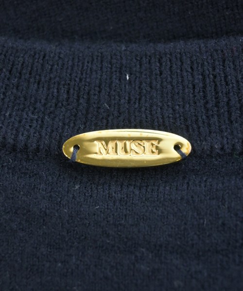 MUSE de Deuxieme Classe（ミューズドゥドゥーズィーエムクラス）ニット・セーター 紺 サイズ:-(M位) レディース/2200674964044