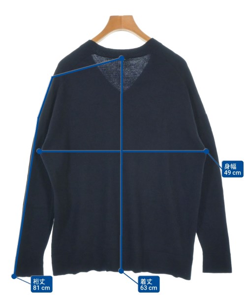 MUSE de Deuxieme Classe（ミューズドゥドゥーズィーエムクラス）ニット・セーター 紺 サイズ:-(M位) レディース/2200674964044