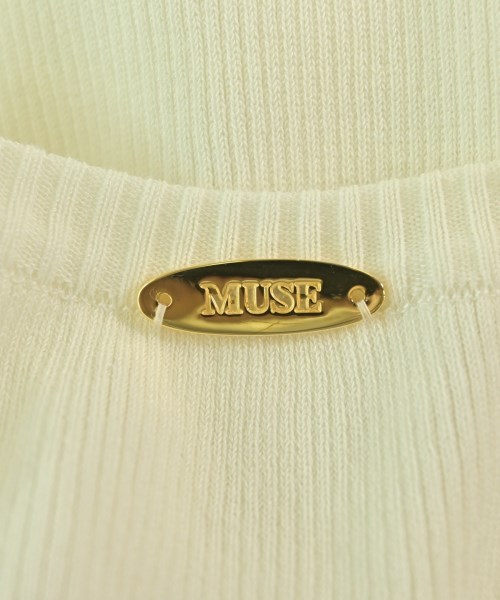 MUSE de Deuxieme Classe（ミューズドゥドゥーズィーエムクラス）ニット・セーター 白 サイズ:F レディース/2200673957122