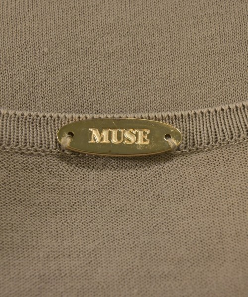 MUSE de Deuxieme Classe（ミューズドゥドゥーズィーエムクラス）ニット・セーター ベージュ サイズ:38(M位) レディース/2200699856096