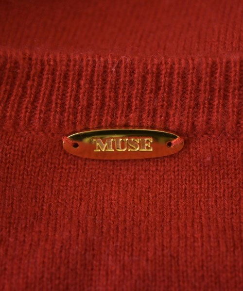 MUSE de Deuxieme Classe（ミューズドゥドゥーズィーエムクラス）ニット・セーター 赤 サイズ:F レディース/2200698819115