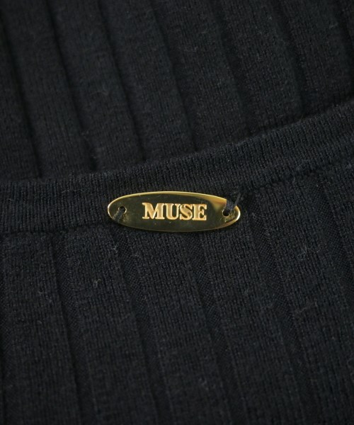 MUSE de Deuxieme Classe（ミューズドゥドゥーズィーエムクラス）ニット・セーター 黒 サイズ:F レディース/2200651050050