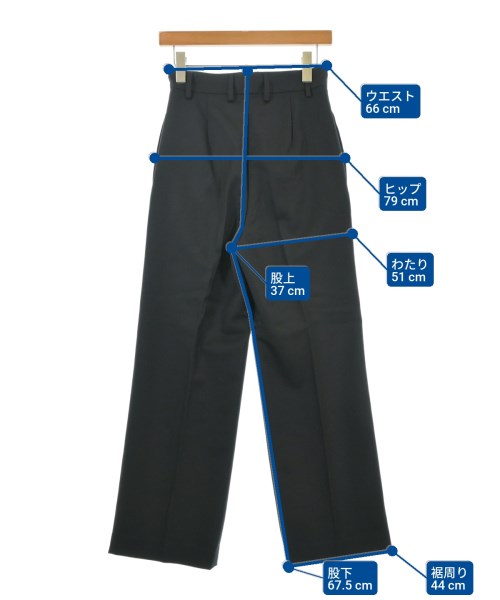 MUSE de Deuxieme Classe（ミューズドゥドゥーズィーエムクラス）スラックス 黒 サイズ:34(XS位) レディース/2200656810024