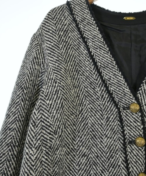 MUSE de Deuxieme Classe（ミューズドゥドゥーズィーエムクラス）ノーカラージャケット 黒 サイズ:F レディース/2200658596018