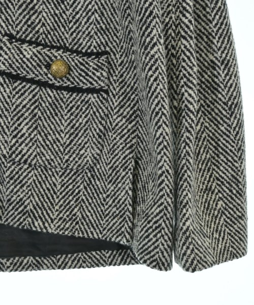 MUSE de Deuxieme Classe（ミューズドゥドゥーズィーエムクラス）ノーカラージャケット 黒 サイズ:F レディース/2200658596018