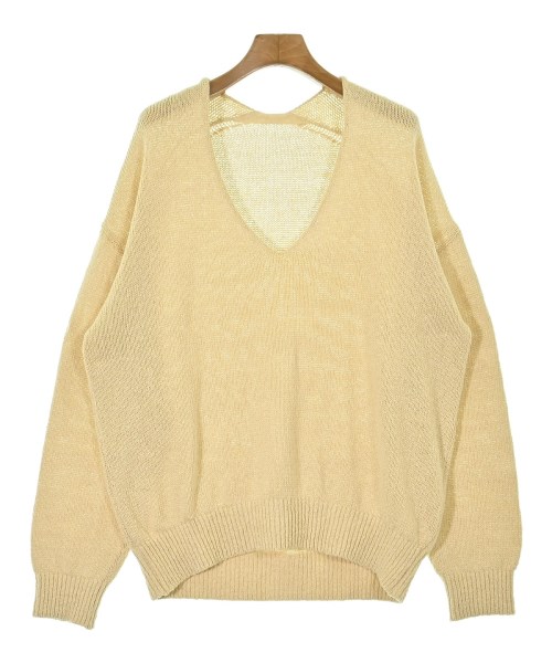 MUSE de Deuxieme Classe(ミューズドゥドゥーズィーエムクラス)ニット・セーター 黄 サイズ:F/2200659181251