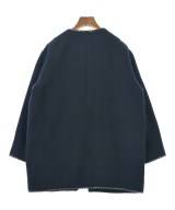 MUSE de Deuxieme Classe（ミューズドゥドゥーズィーエムクラス）ノーカラージャケット 紺 サイズ:F レディース/2200657233020