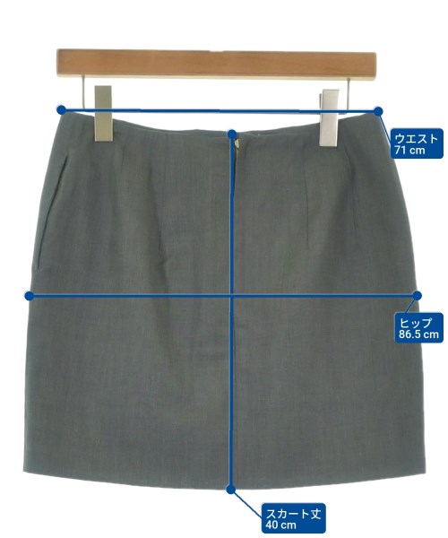 MUSE de Deuxieme Classe（ミューズドゥドゥーズィーエムクラス）ミニスカート グレー サイズ:38(M位) レディース/2200658364051