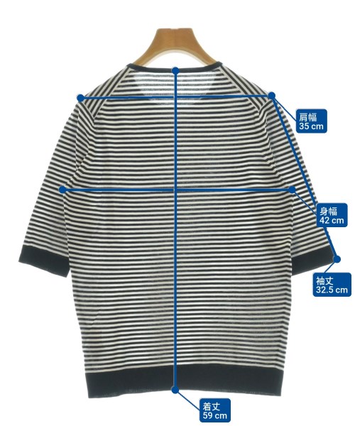 MUSE de Deuxieme Classe（ミューズドゥドゥーズィーエムクラス）ニット・セーター 白 サイズ:38(M位) レディース/2200658954092