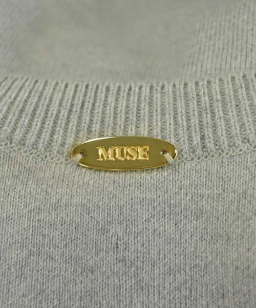 MUSE de Deuxieme Classe（ミューズドゥドゥーズィーエムクラス）ニット・セーター グレー サイズ:F レディース/2200712881029